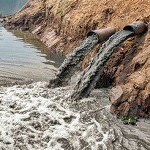 Rejet d'eau polluée